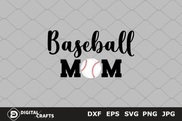 Baseball Mom SVG Graphic for Crafts and Website Design