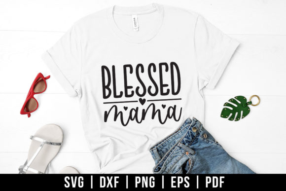 Blessed Mama SVG Design for Crafts and Graphics