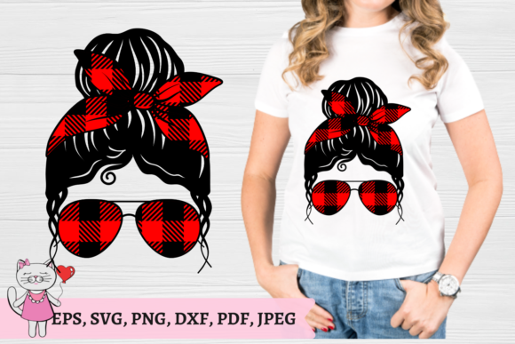 Buffalo Plaid Red Plaid Mom Life Graphics for Crafts