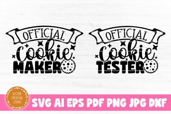 Cookie Maker Tester Mom Daughter SVG for Crafts and Graphics