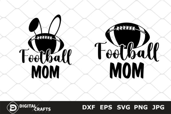 Football Mom SVG Graphics for Crafts and Creative Projects