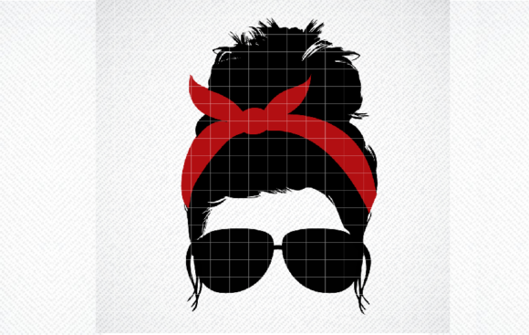 Messy Bun Mom Life SVG PNG Graphic for Crafts and Graphics