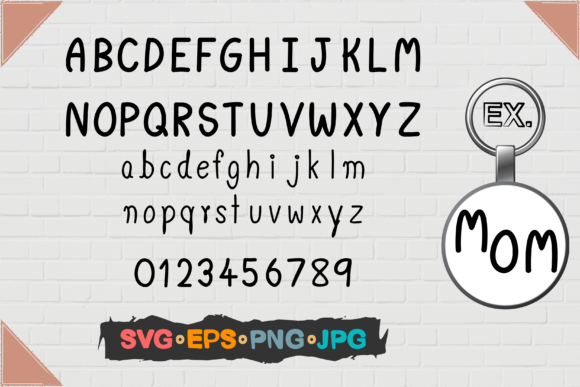 Mom Font SVG for Crafts and Graphics
