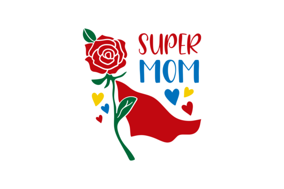Super Mom Cape SVG for Crafts and Graphics